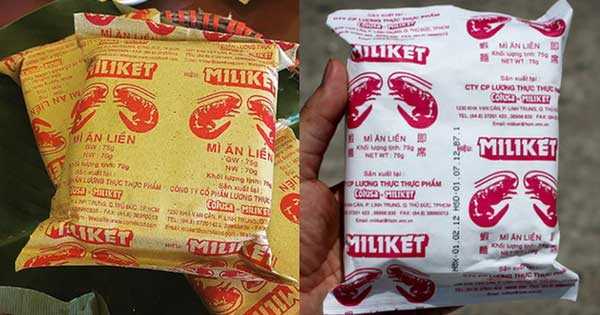 Những gói mì tôm bao bì bằng giấy của Colusa – Miliket vẫn là mì tôm “khoái khẩu” của nhiều thế hệ người dùng Việt Nam.
