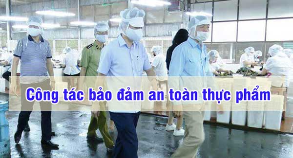 công tác bảo đảm an toàn thực phẩm