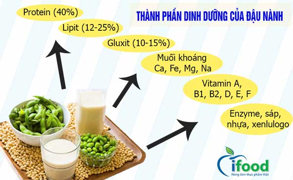 Thành phần dinh dưỡng của đậu nành