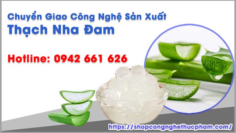 Chuyển giao công nghệ sản xuất thạch nha đam