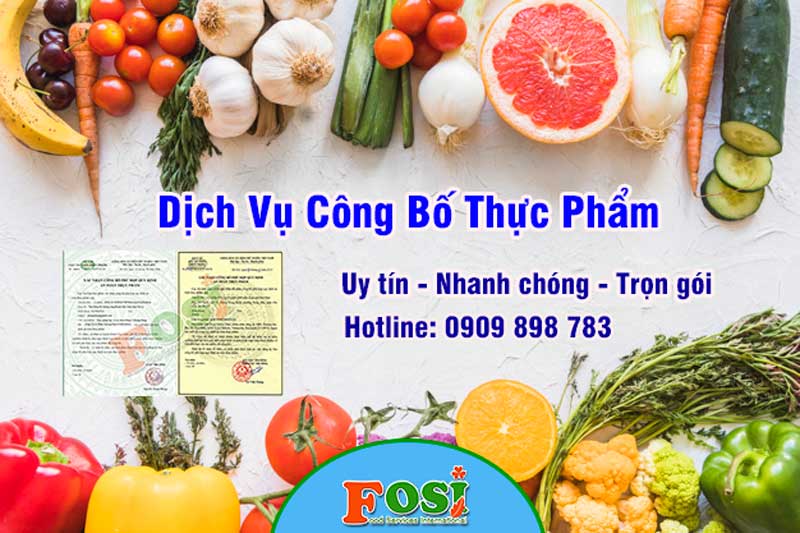 Dịch vụ công bố thực phẩm